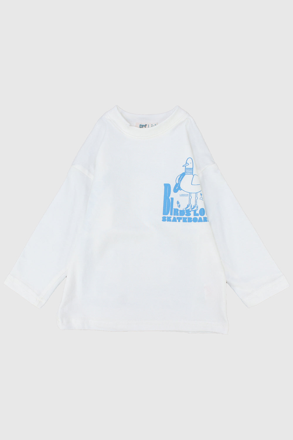 Skating Bird Long-Sleeved T-Shirt - Ourkids - Playmore