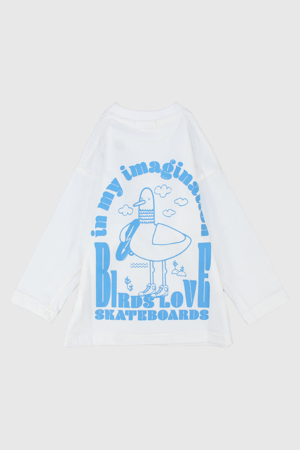 Skating Bird Long-Sleeved T-Shirt - Ourkids - Playmore