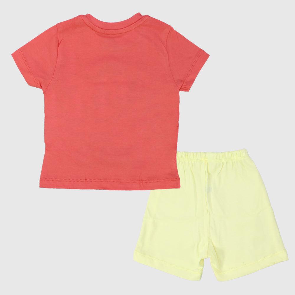 Skating Duck Short-Sleeved Pajama - Ourkids - Rosso