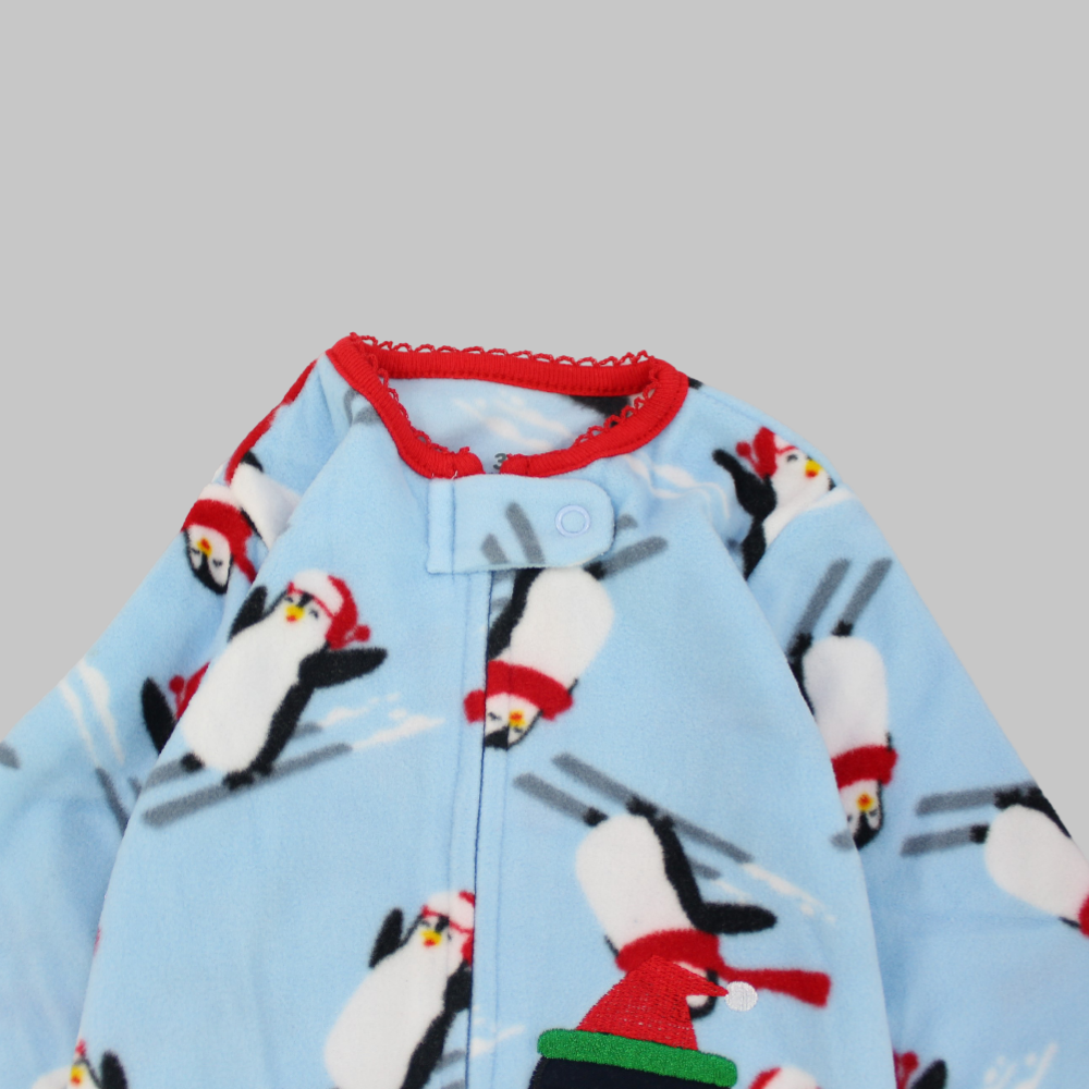 Skiing Penguins Long-Sleeved Baby Footie - Ourkids - Carter's