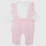 Sleeping Bunny Velvet Baby Footie - Ourkids - Ourkids