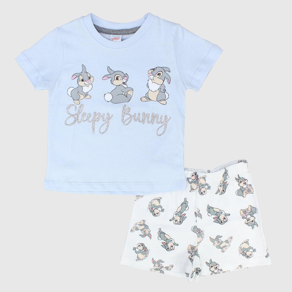 Sleepy Bunny Short-Sleeved Pajama - Ourkids - Morenella