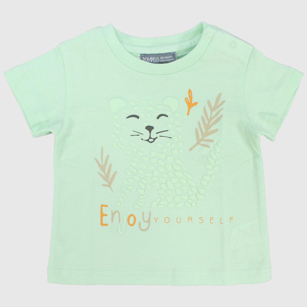 Sleepy Cat Short-Sleeved T-Shirt - Ourkids - Pompelo