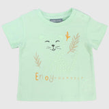 Sleepy Cat Short-Sleeved T-Shirt - Ourkids - Pompelo