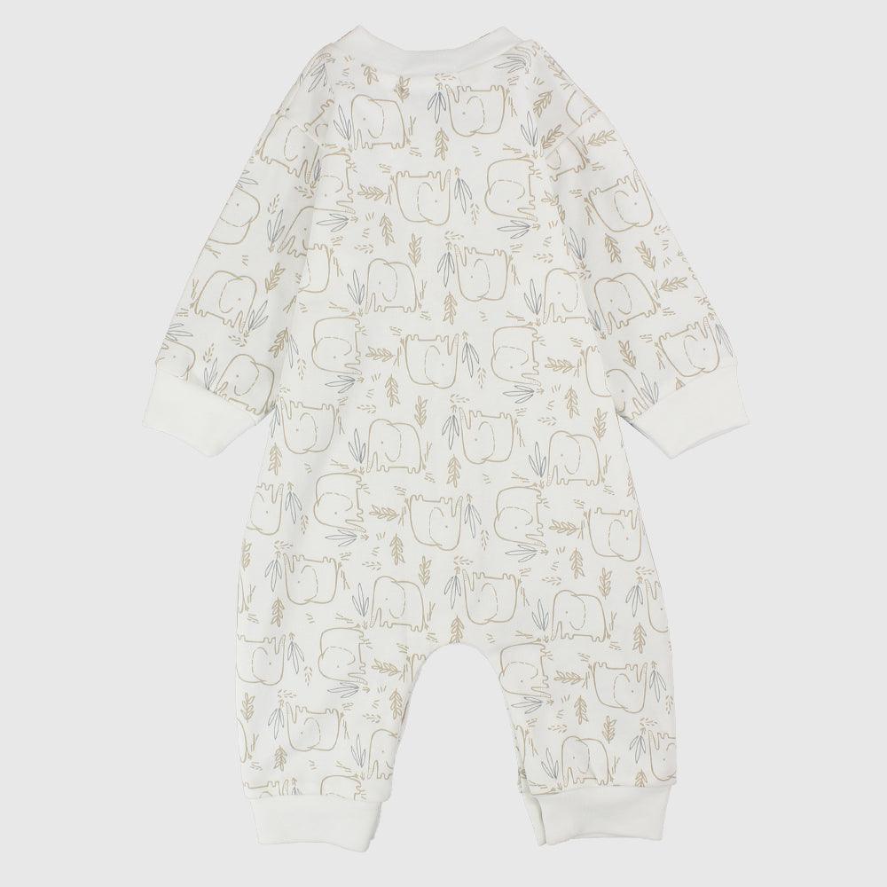 Sleepy Elephant Long-Sleeved Footless Onesie - Ourkids - Berceau