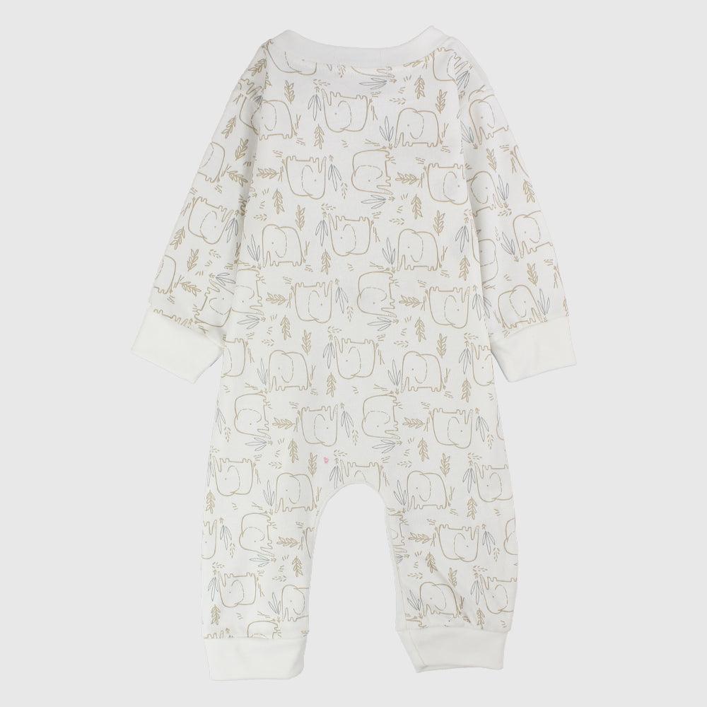 Sleepy Elephant Long-Sleeved Footless Onesie - Ourkids - Berceau