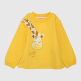 Sleepy Giraffe Long-Sleeved Sweatshirt - Ourkids - Quokka