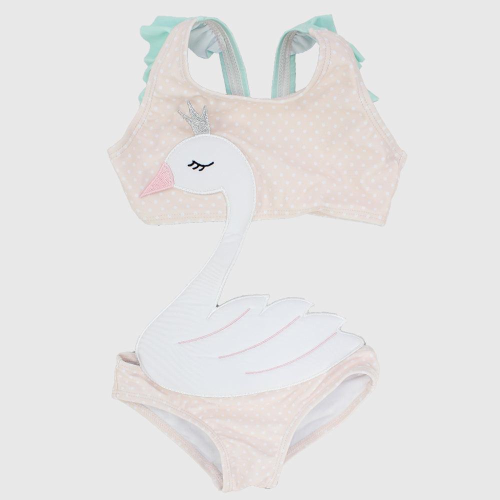 Sleepy Swan Swim Suit - Ourkids - Mini Me