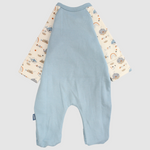 Sleepy Whale Long-Sleeved Baby Footie - Ourkids - Junior