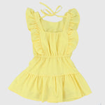 Sleeveless Dress With Cute Ruffles - Ourkids - Pompelo