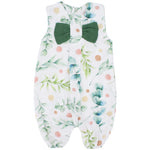 Sleeveless Overall With A Bow - Ourkids - Berceau