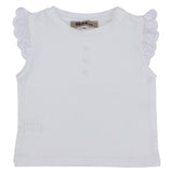 Sleeveless Ruffled Shoulders T-Shirt - Ourkids - Hopi wear