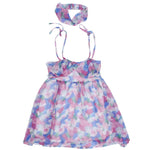 Sleeveless Tie Dye Flowery Dress - Ourkids - Pompelo