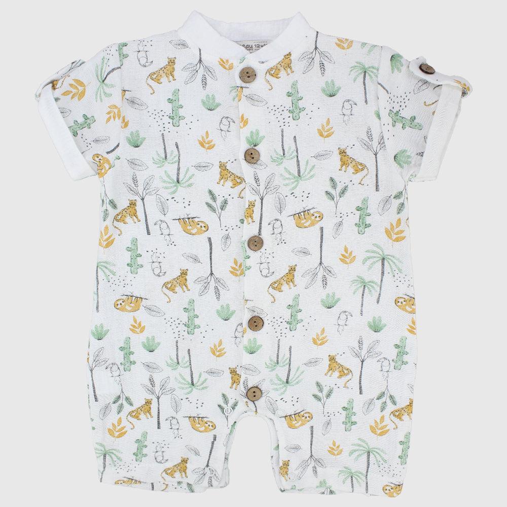 Sloth Short-Sleeved Romper - Ourkids - Berceau