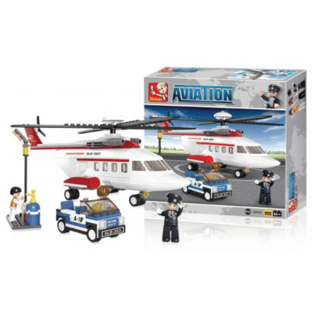 Sluban Aviation Personal Helicopter Building Blocks Set – 259 Pcs