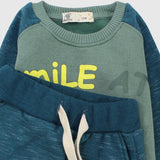 Smile Long-Sleeved Fleeced Pajama - Ourkids - Sotra