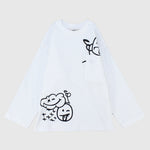 Smiley Cloud Long-Sleeved T-Shirt - Ourkids - Playmore