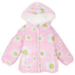 Smiley Flower Long-Sleeved Waterproof Hooded Jacket - Ourkids - Ourkids