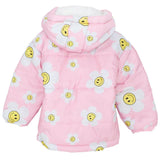 Smiley Flower Long-Sleeved Waterproof Hooded Jacket - Ourkids - Ourkids