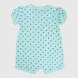 Smiley Owl Polka Dots Short-Sleeved Romper - Ourkids - Mini Me