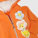 Smiling Flowers Long-Sleeved Zip-Up Hoodie - Ourkids - Quokka