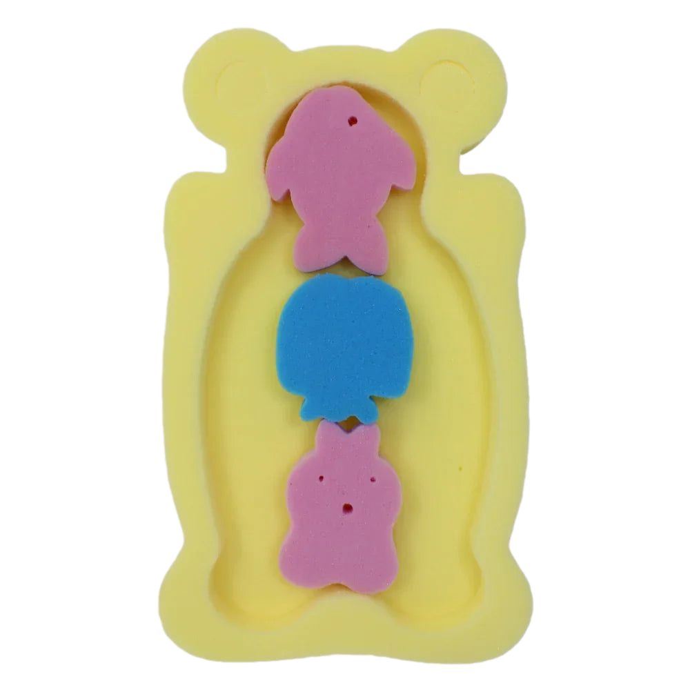 Candy Baby Bathtub Sponges – Set of 4 - Baby Essentials - Bella Bambino