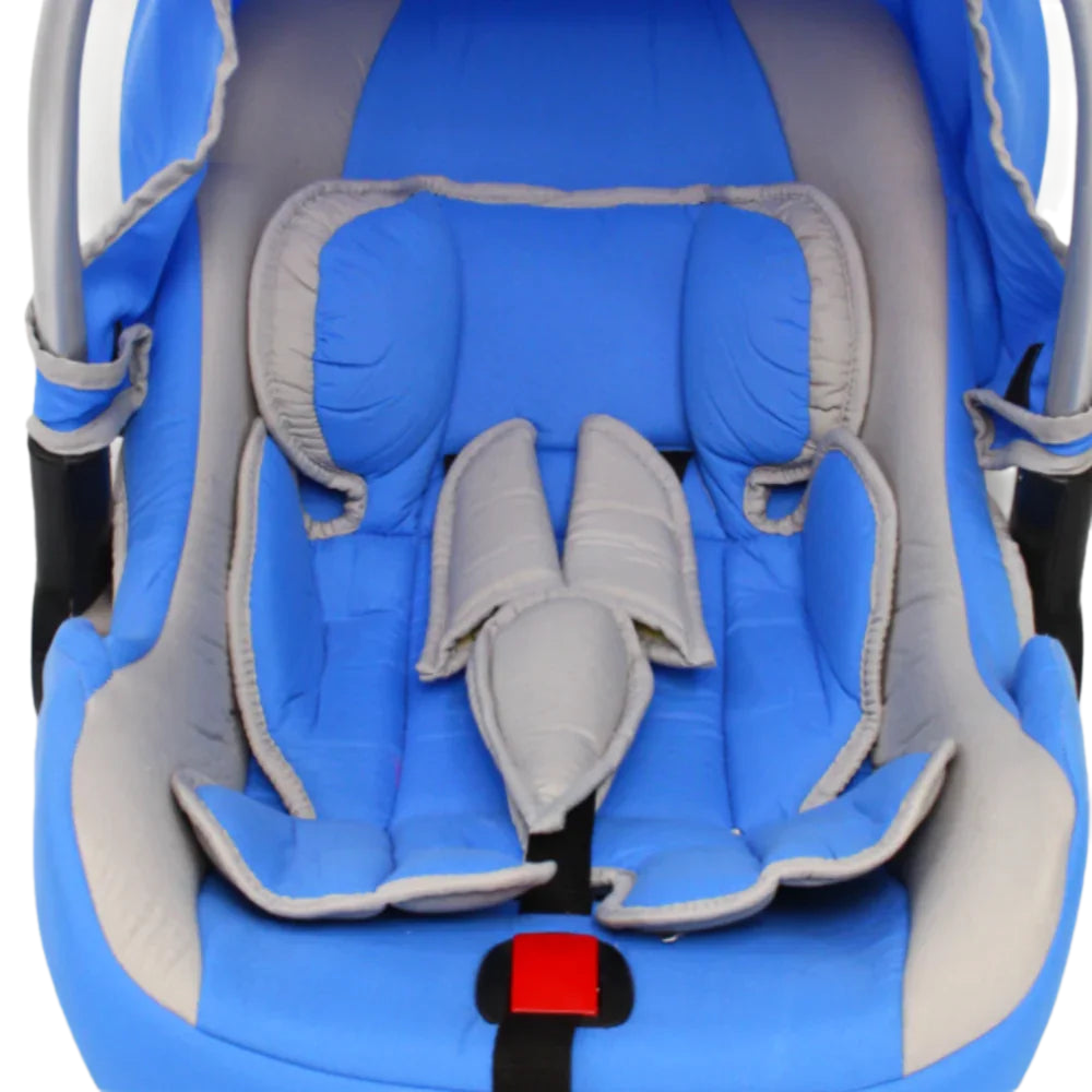 Baby Blue & Grey Maller Baby Car Seat – Lightweight, Safe, and Practical