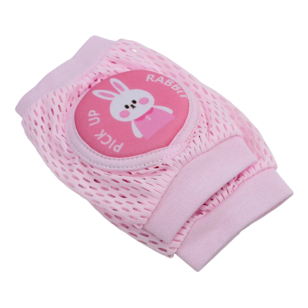 Baby Knee Mesh Pads – Pink with Bunny Design