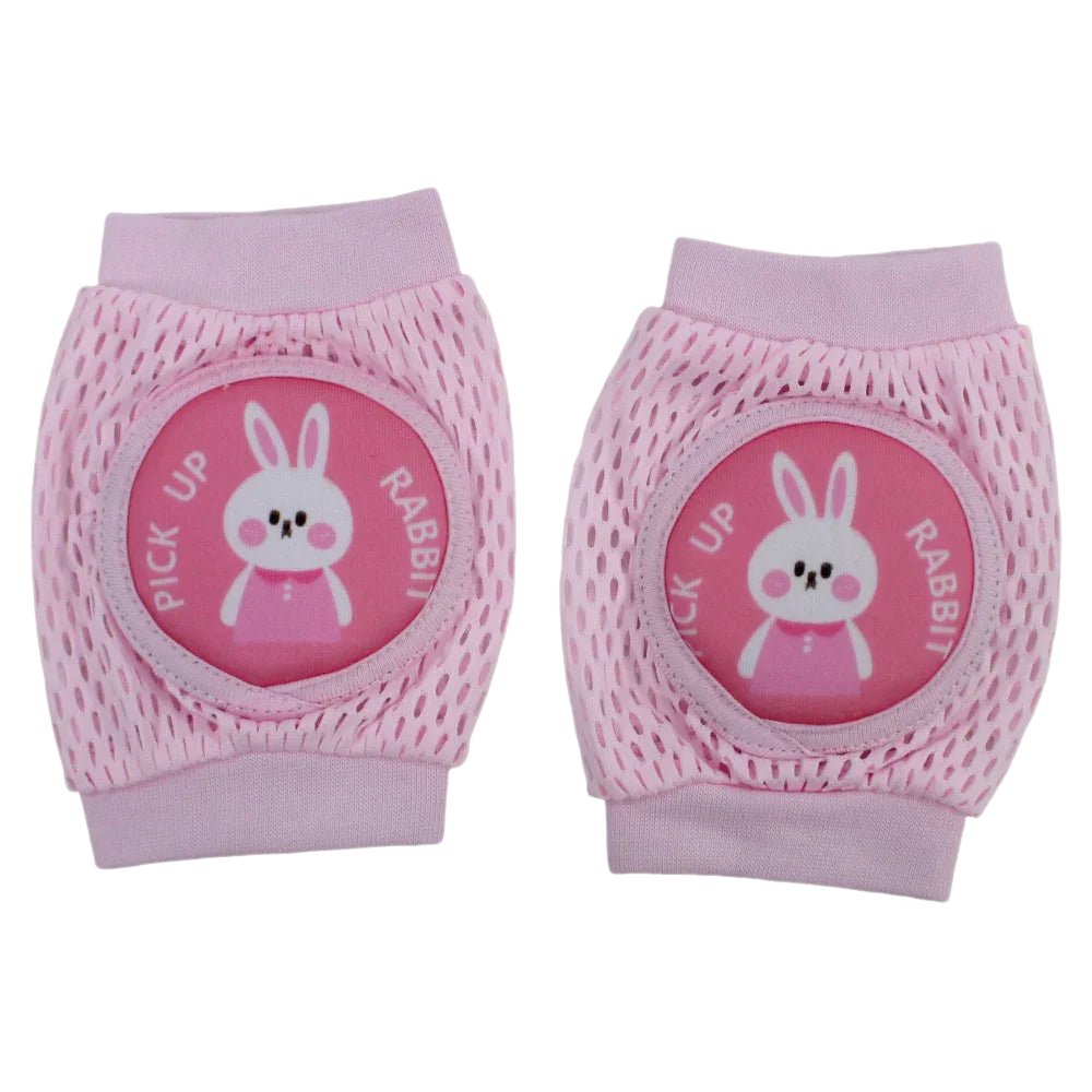 Baby Knee Mesh Pads – Pink with Bunny Design
