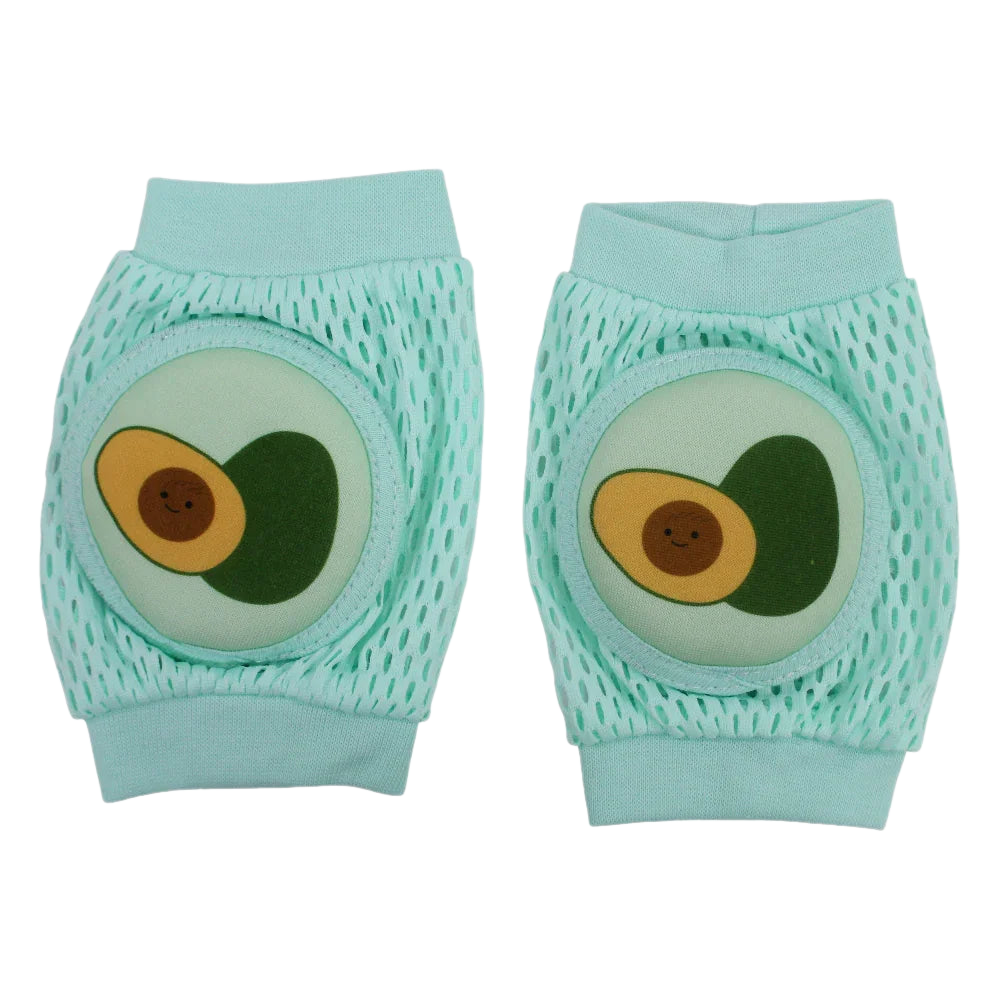 Baby Knee Mesh Pads – Mint with Avocado Design