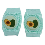 Baby Knee Mesh Pads – Mint with Avocado Design