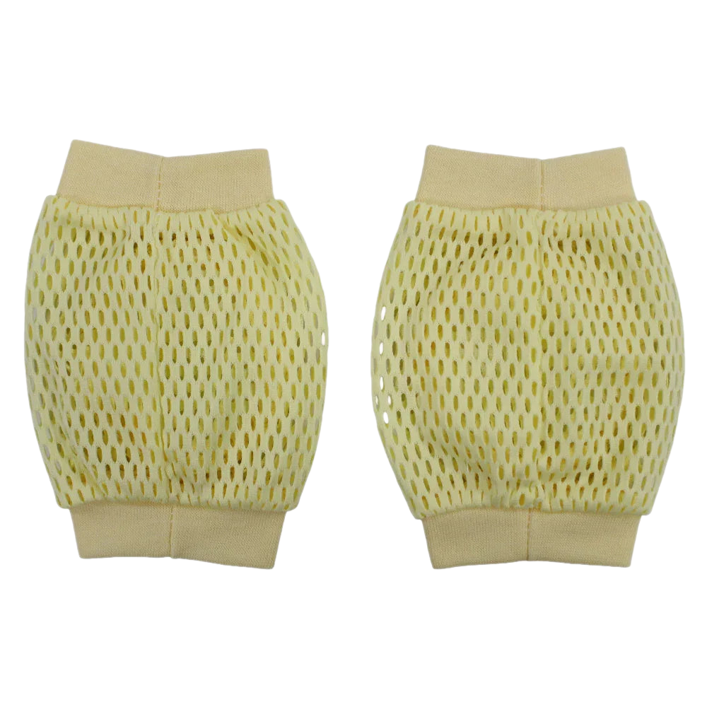 Baby Knee Mesh Pads – Yellow with Bear Design