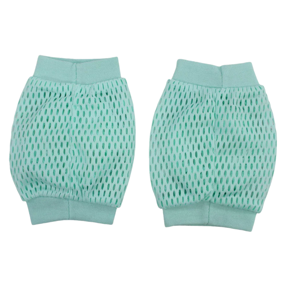 Baby Knee Mesh Pads – Mint with Elephant Design
