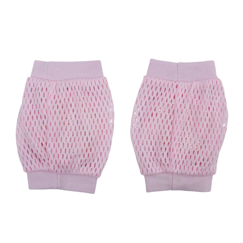 Baby Knee Mesh Pads – Pink with Strawberry Design