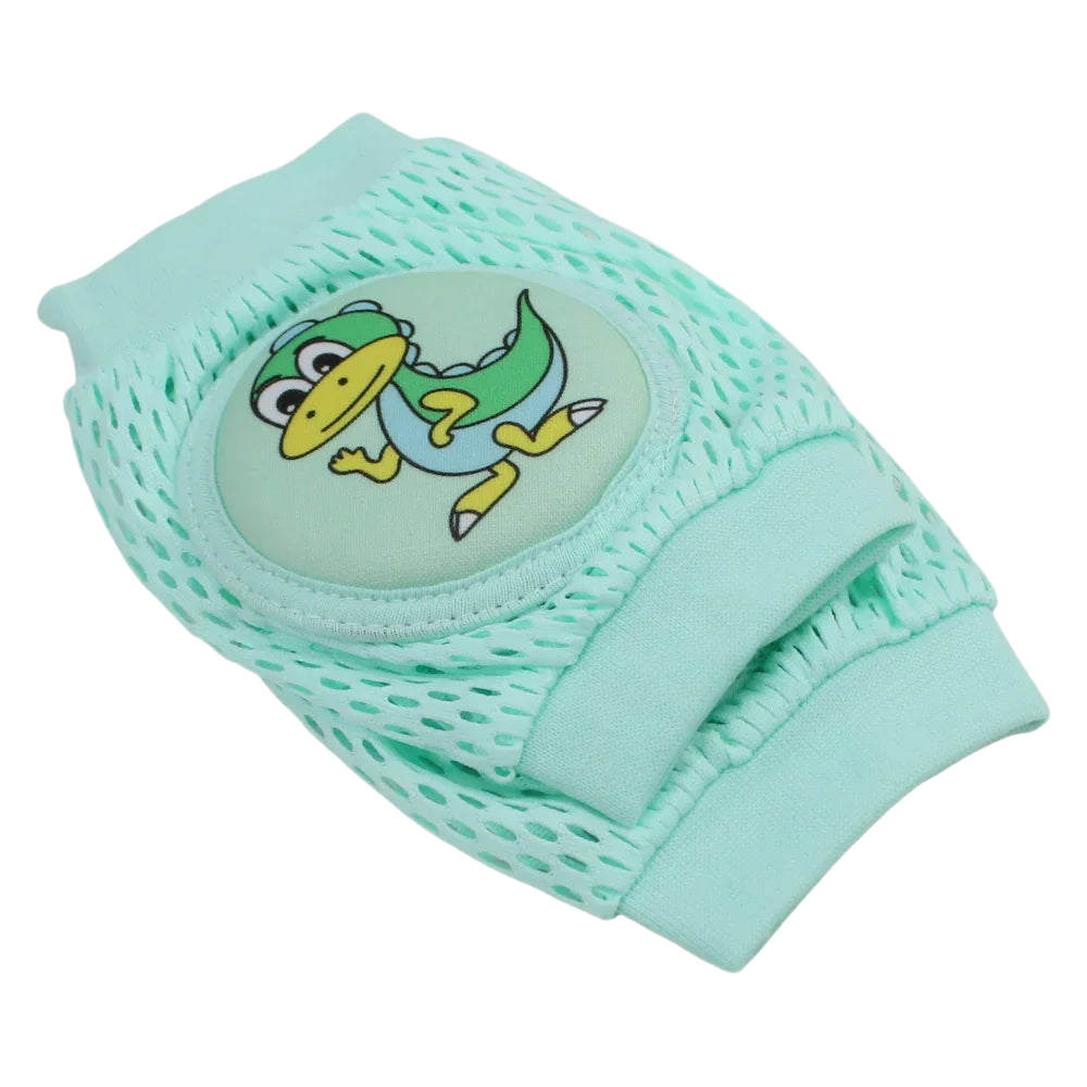 Baby Knee Mesh Pads – Mint with Dinosaur Design