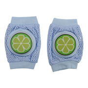 Baby Knee Mesh Pads – Light Blue with Lemon Design