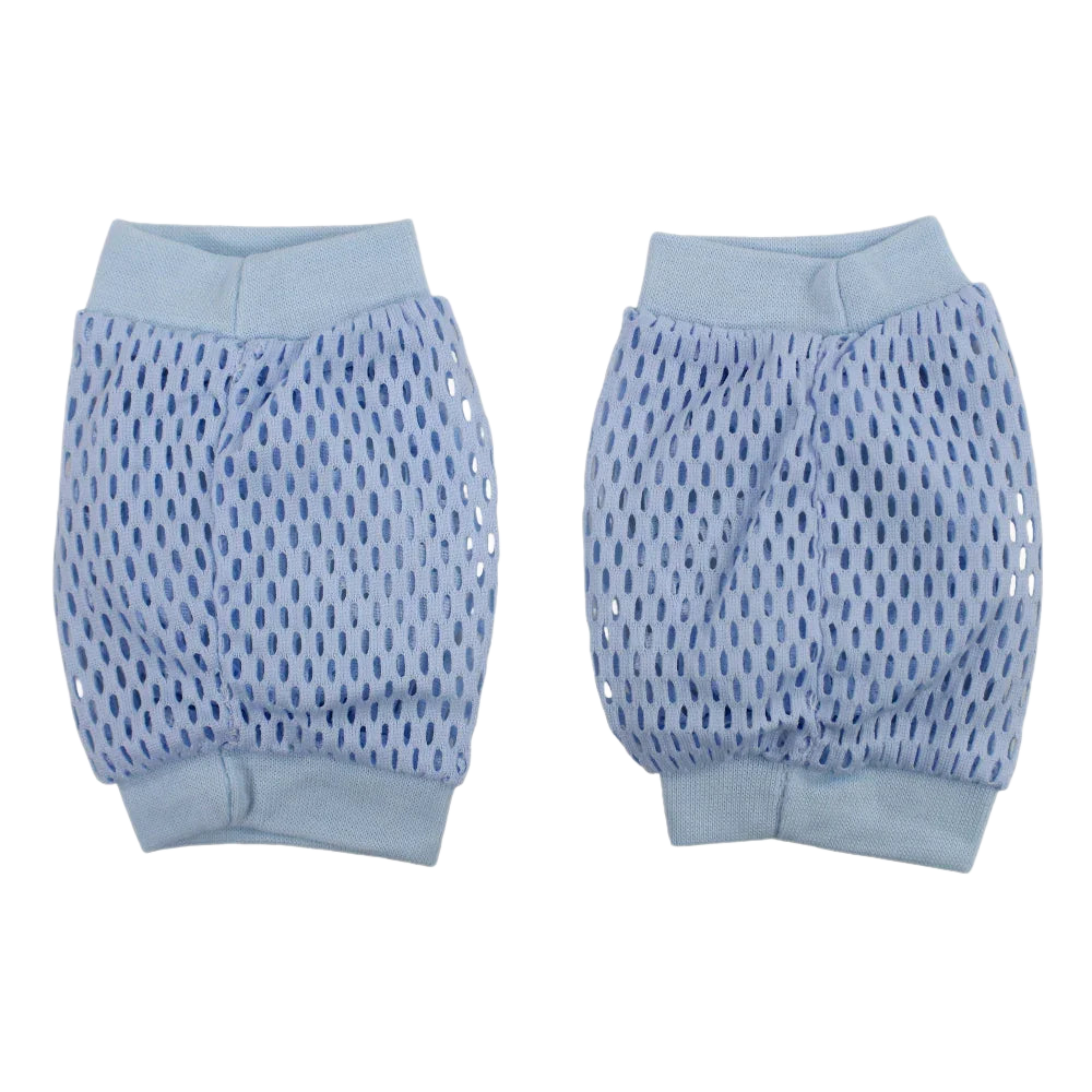 Baby Knee Mesh Pads – Light Blue with Lemon Design
