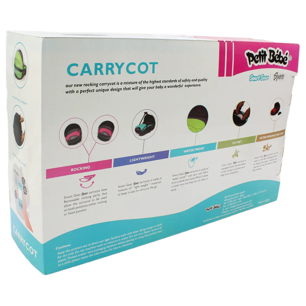 Petit Bebe Smart Gear Carrycot – Green