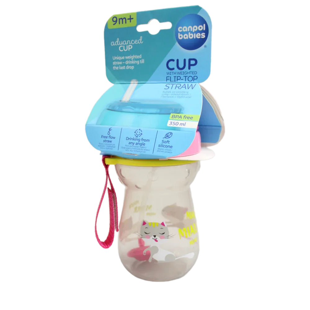 Canpol Babies Folding Straw Cup - 9+ Months