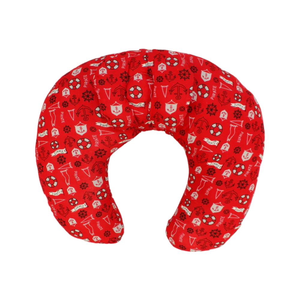 Red Nautical Nursing Pillow