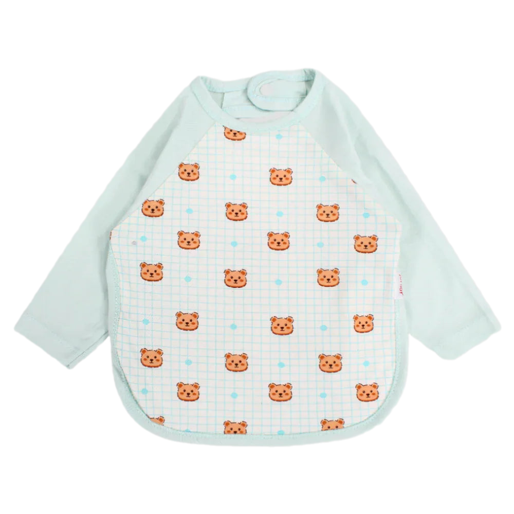Bear Heads Long-Sleeved Bib