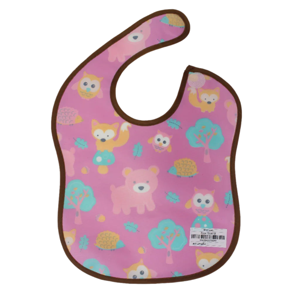 Cute Animals PVC Baby Bib – Easy to Clean & Stain-Resistant