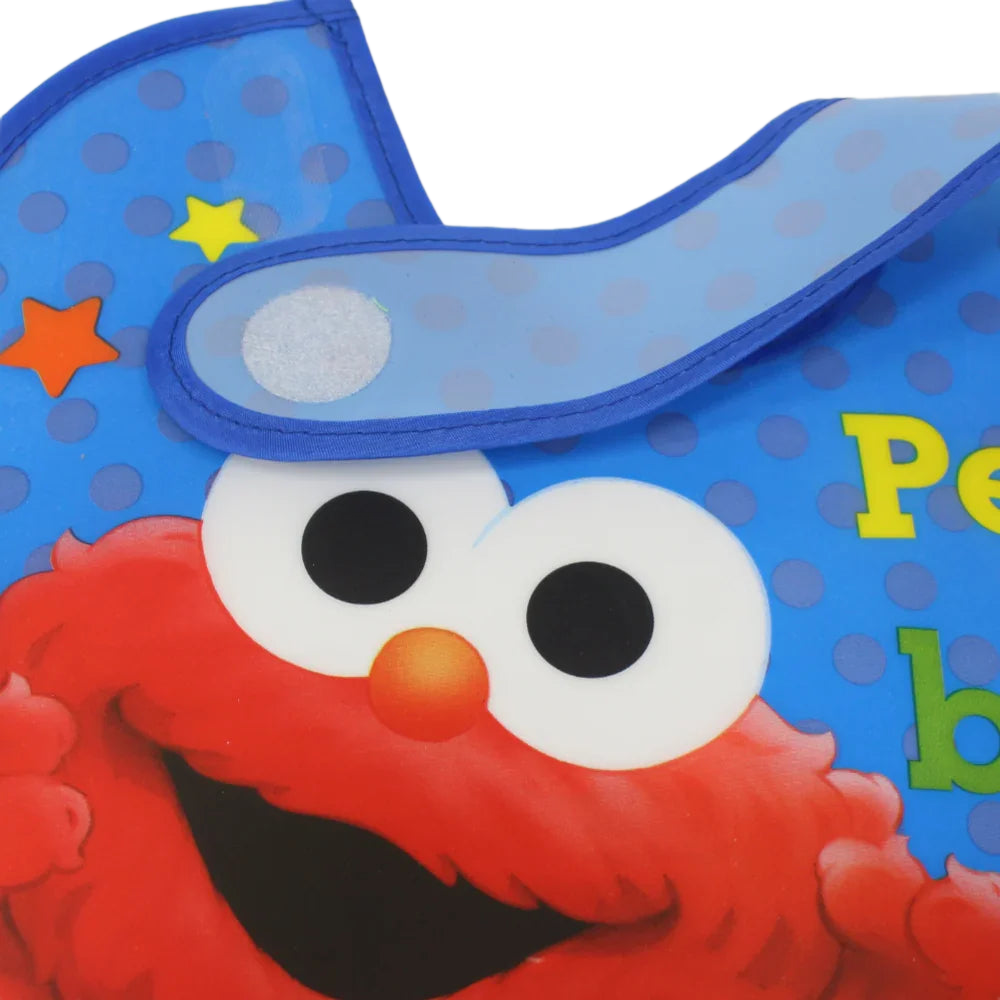 Peek-A-Boo Elmo Waterproof Tarpaulin Bib – Comfortable & Mess-Free