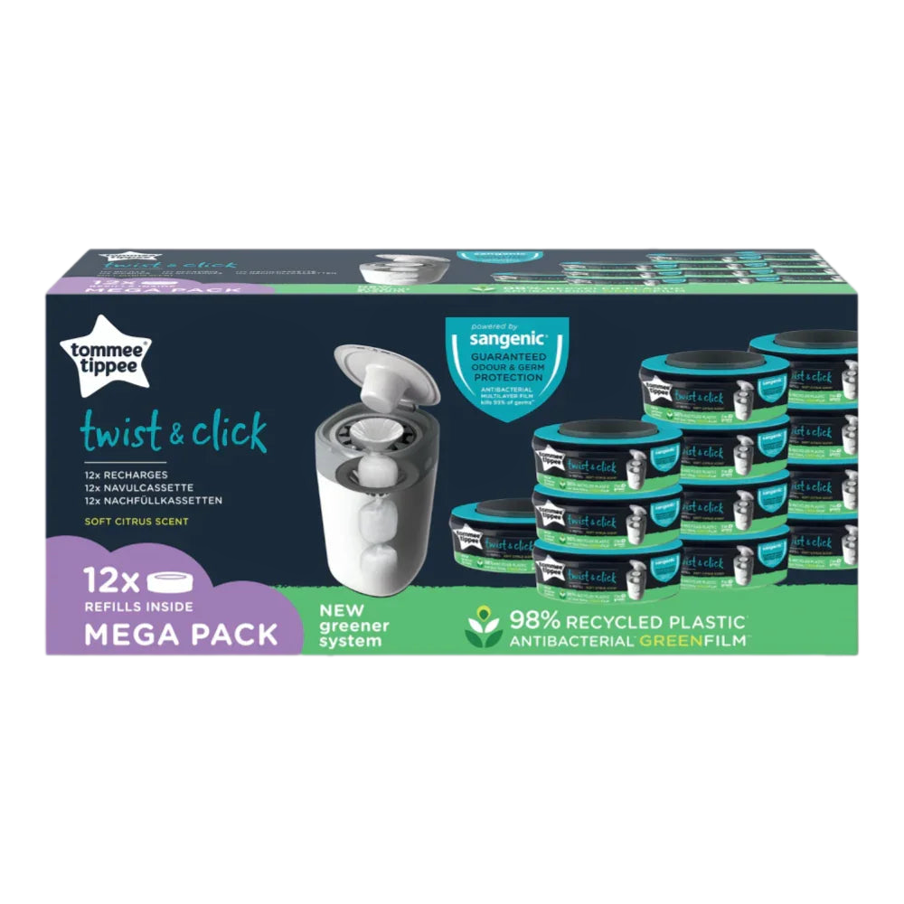 Tommee Tippee Sangenic Refill Cassette 'Twist & Click' – 12 Pcs