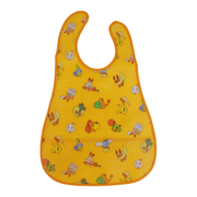 Baby Bib – Orange with Cute Animals Design