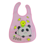 Baby Bib – Pink with Panda Design