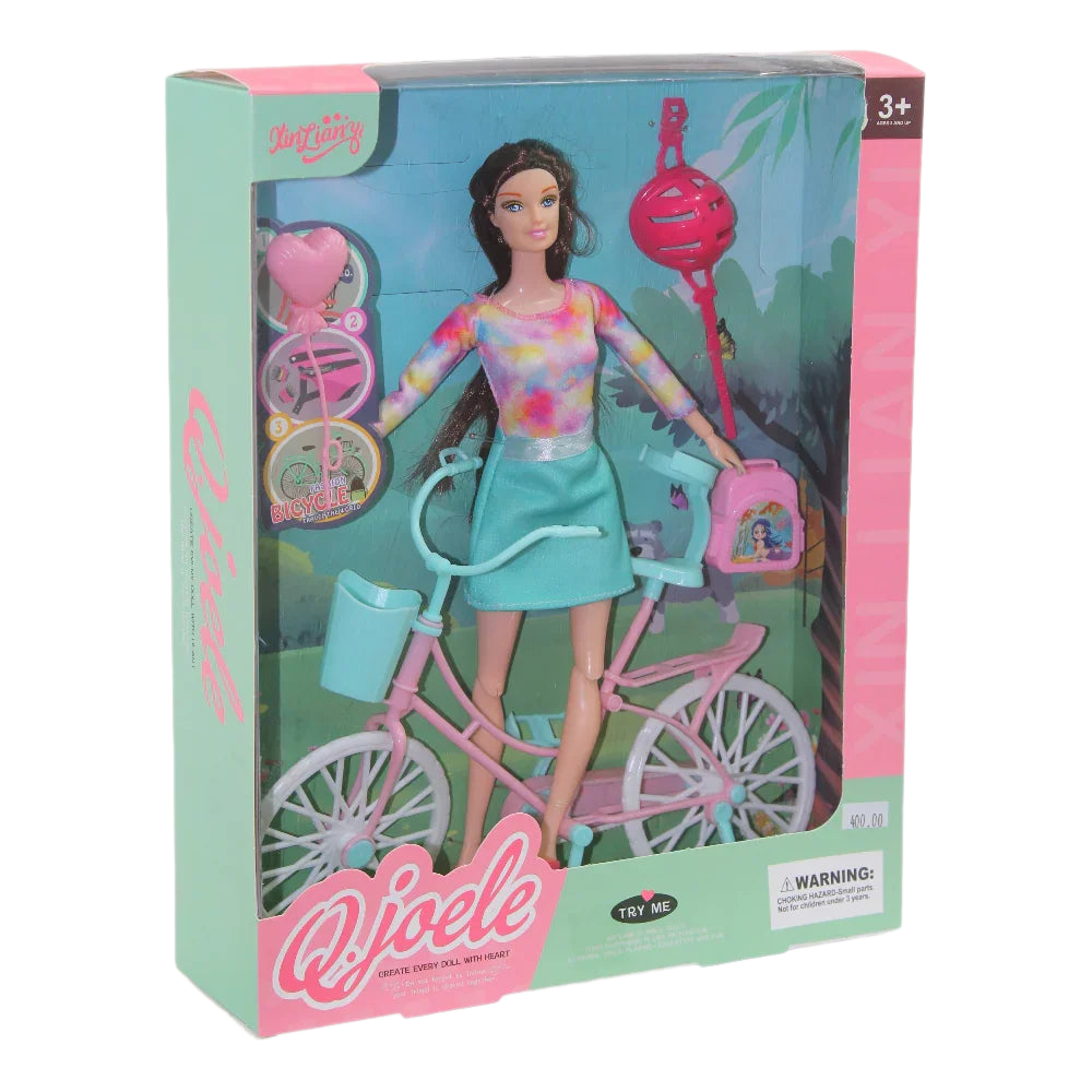 Q.Joele Articulated Doll Bike Set – Adventure Ready for Little Riders