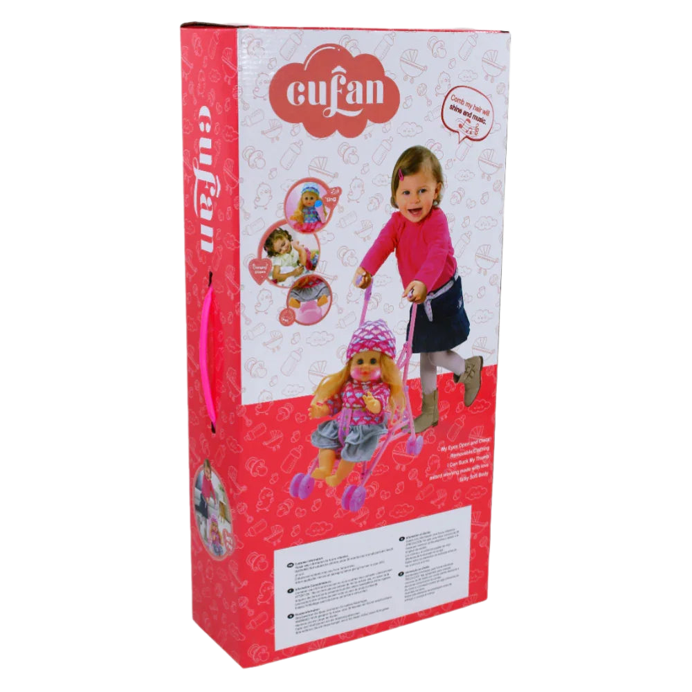 Cufan Playtime Baby Doll with a Stroller