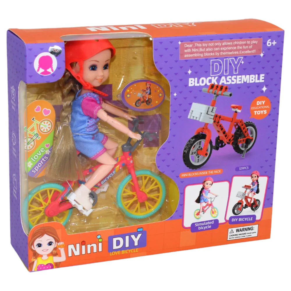 Nini Doll with Construction Toy – DIY Playset