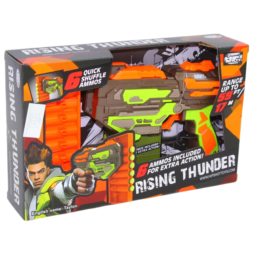 Children's Blaster Toy – Manual with 6 Soft Bullets
